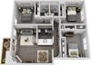 Three bedroom floor plan l Sofi Lakeside Apartments For Rent in Everett WA